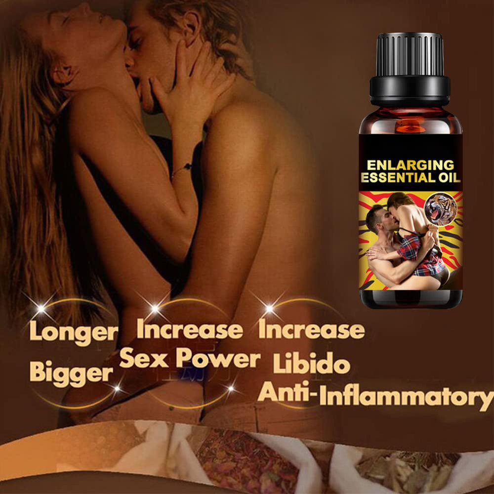 Front view of the massage oil bottle