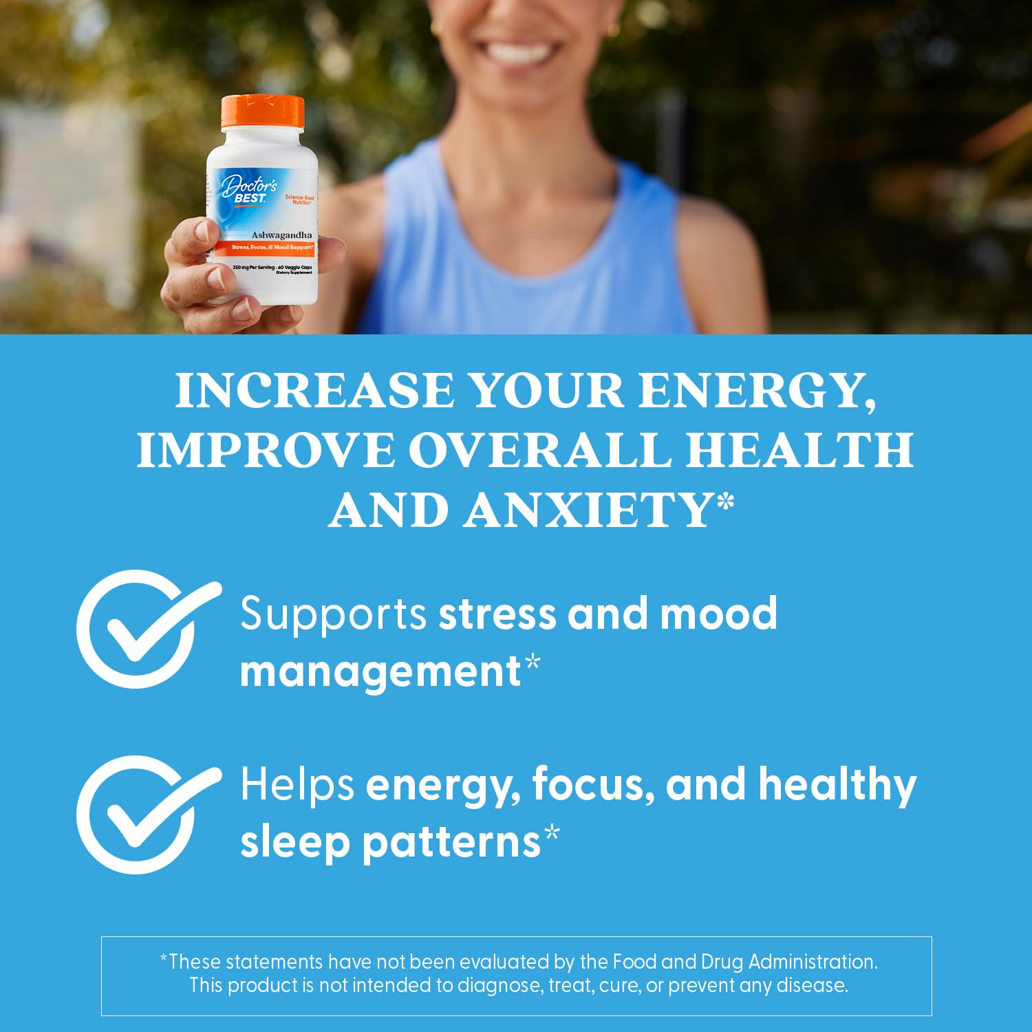 Ashwagandha supports mental focus and energy
