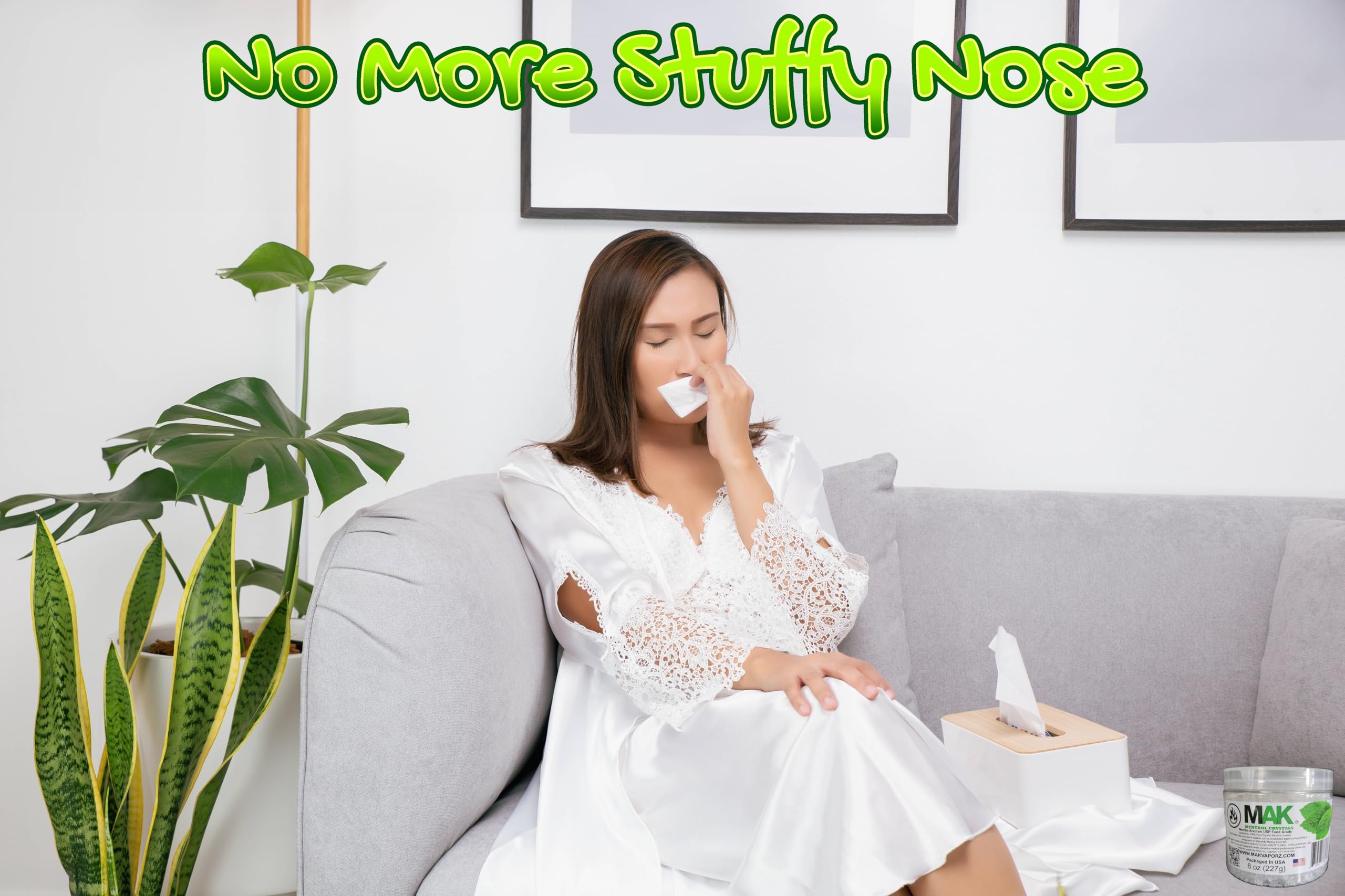 Menthol crystal blends with essential oils