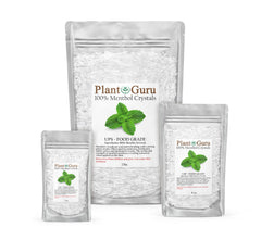 Label showing USP Food Grade status for menthol crystals