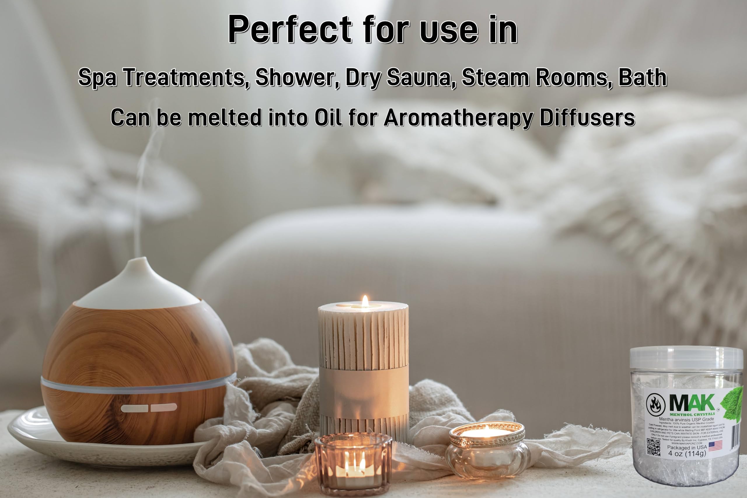 Menthol crystals with mixed herbs for aromatherapy