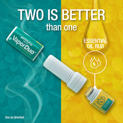 Mentholatum Vaporduo balm-application close-up demonstrating refreshing essential oil rub.