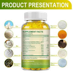 Label shows vegan, sugar-free formula for plant-based supplementation.