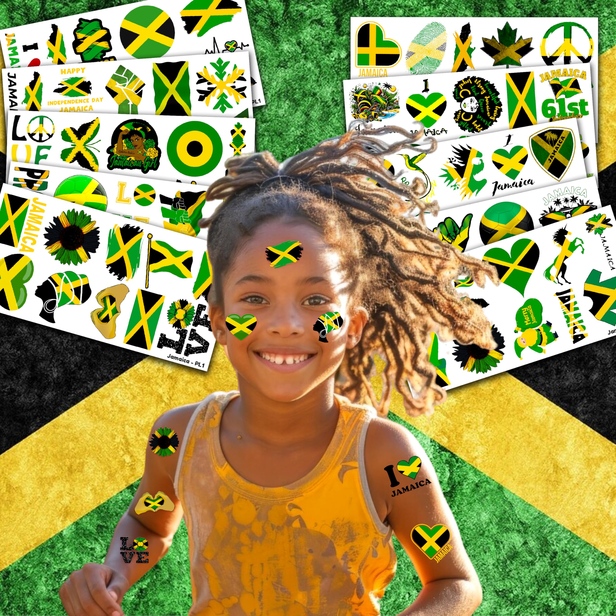 MeoIsDaBest Jamaica flag visuals suitable for classroom prizes