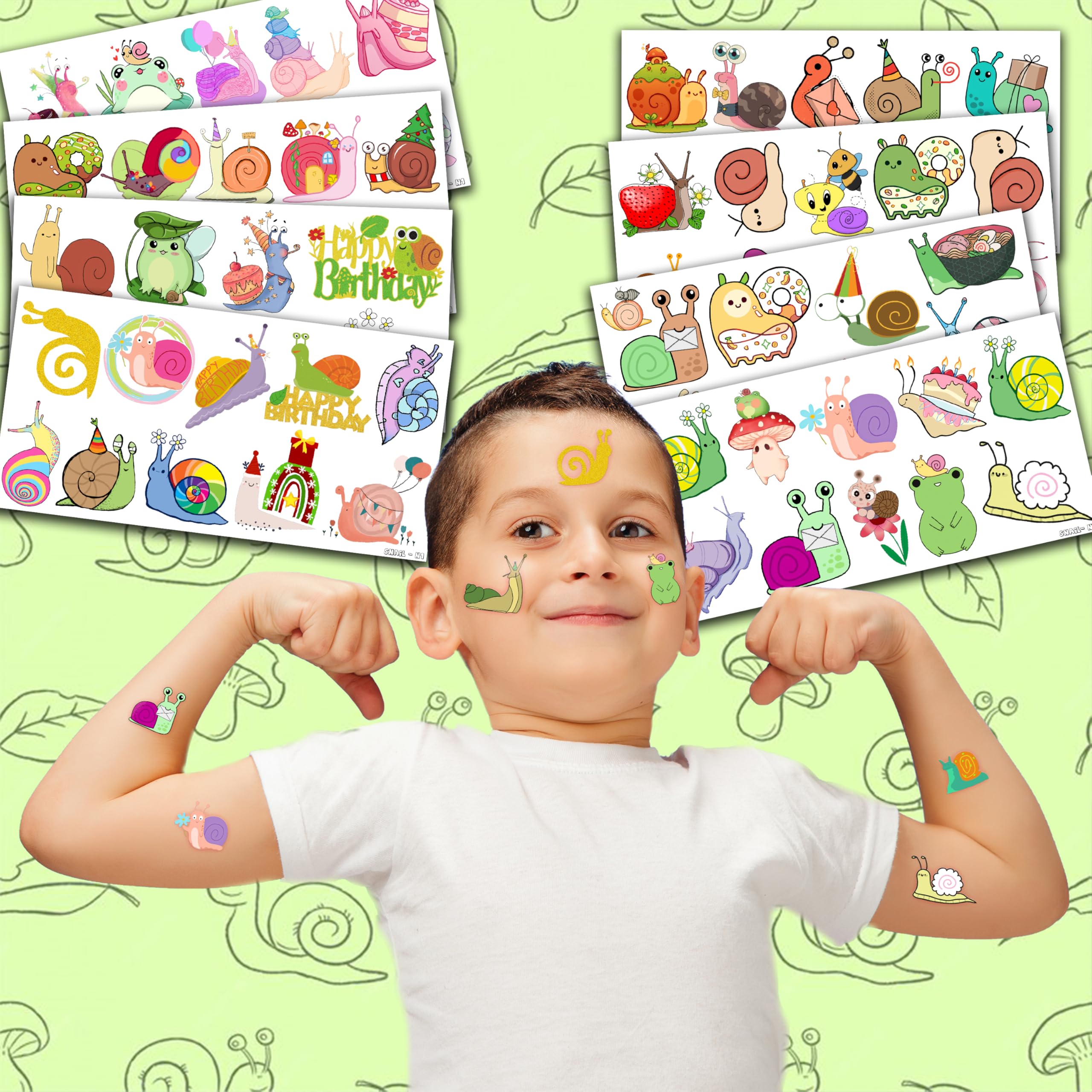 MeoIsDaBest snail designs on skin ready for quick, mess-free application