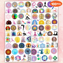 MeoIsDaBest yoga tattoos suit kids' party activities and classroom fun