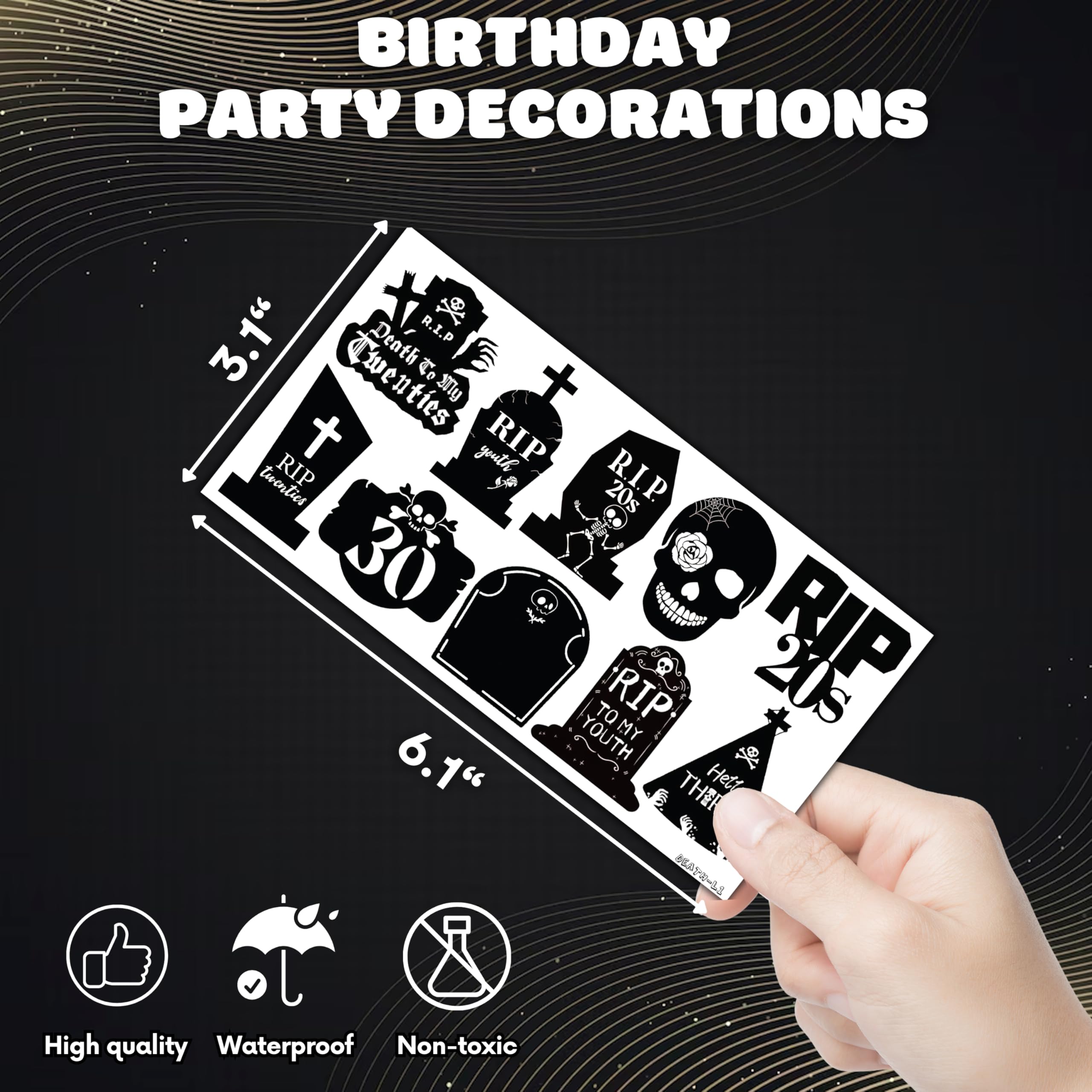 MeoIsDaBest easy-to-use temporary tattoos for hands, arms, or faces