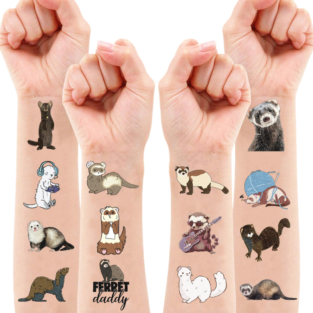 MeoIsDaBest ferret tattoos set offering 100 pieces for party favors.