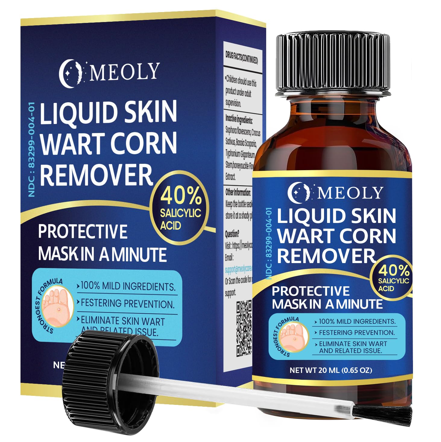 MEOLY wart remover before-after concept image illustrating potential outcomes.