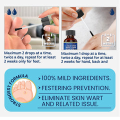 MEOLY wart remover box and tube on clean surface.