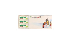 Mercurius Solubilis 6C pellets in a 2-dram glass vial