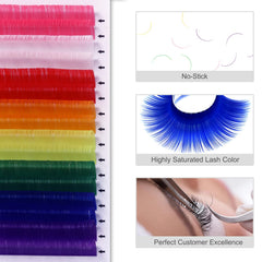 Mereton colored lashes suit party looks, festivals, and festive holidays.