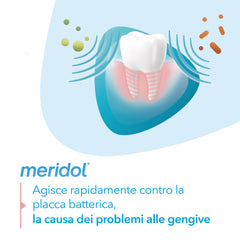 Dispensing cap close-up of Meridol Dentifrice