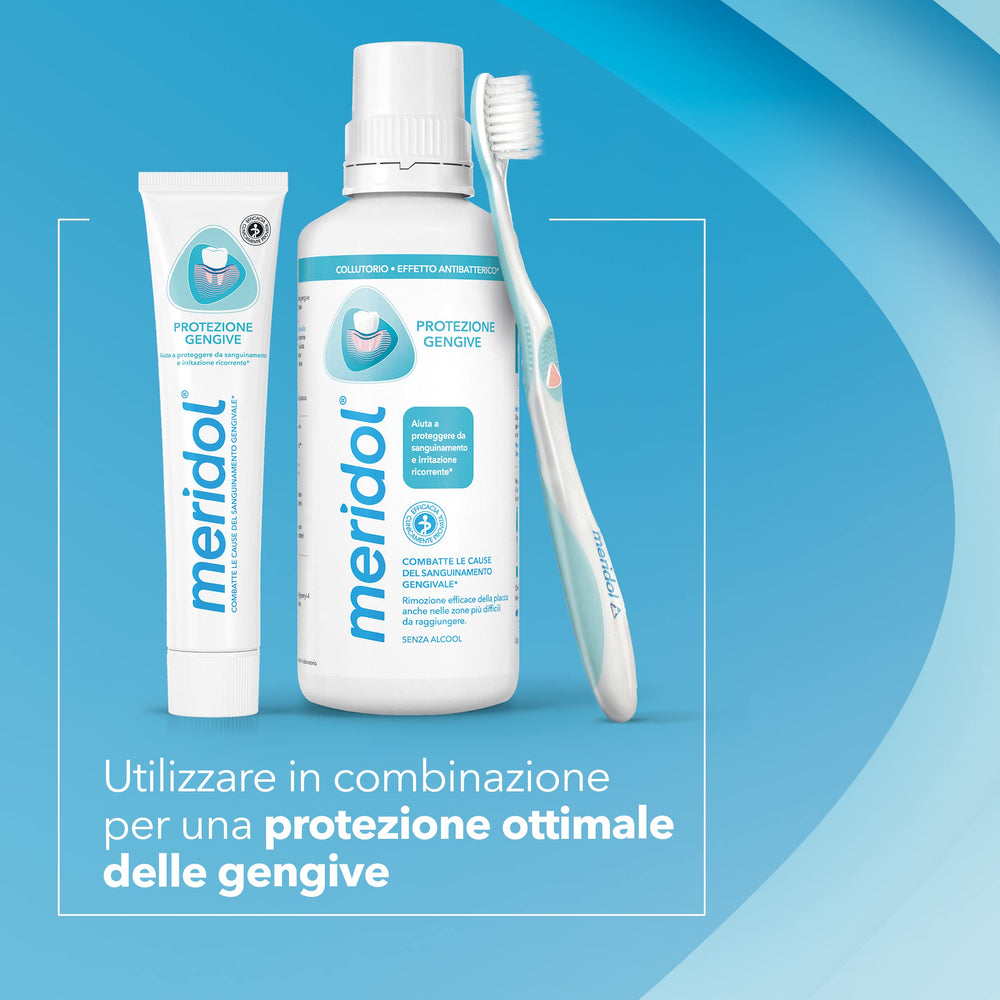 Safe for sensitive teeth claim on Meridol Gencives Irritees Dentifrice