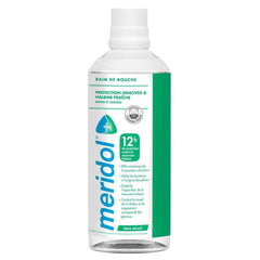 Meridol Halitosis Mouthwash 400ml bottle on a white background