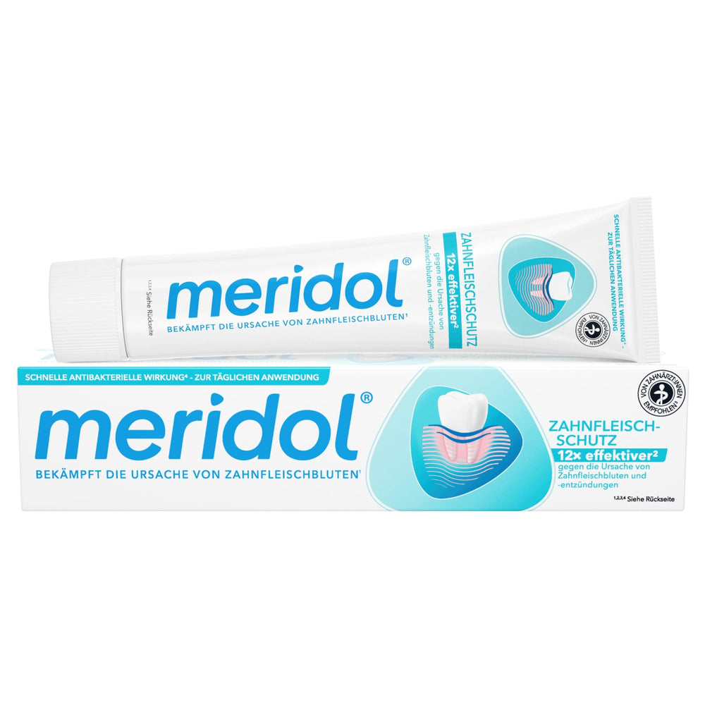 Meridol toothpaste double pack front view