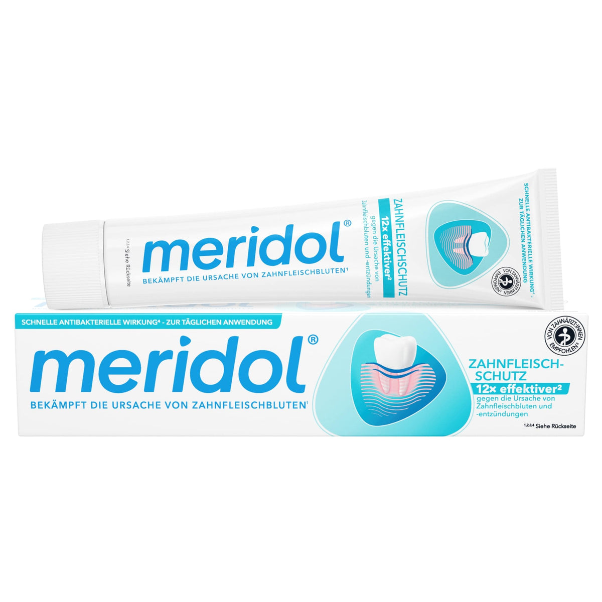 Meridol toothpaste double pack front view