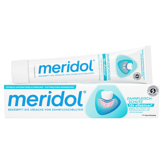 Meridol toothpaste double pack front view