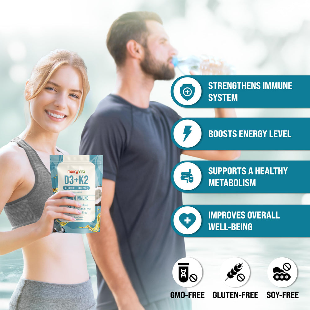 Heart, skin and brain health benefits with D3 K2