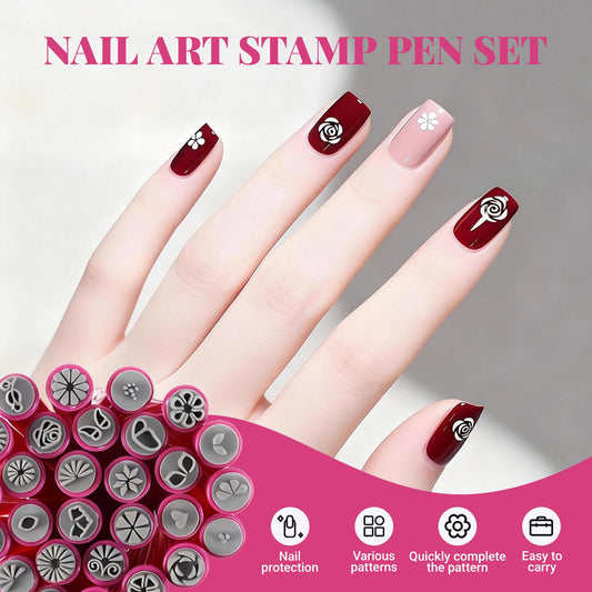 MervothixA nail stamp pen butterflies for elegant accent designs.