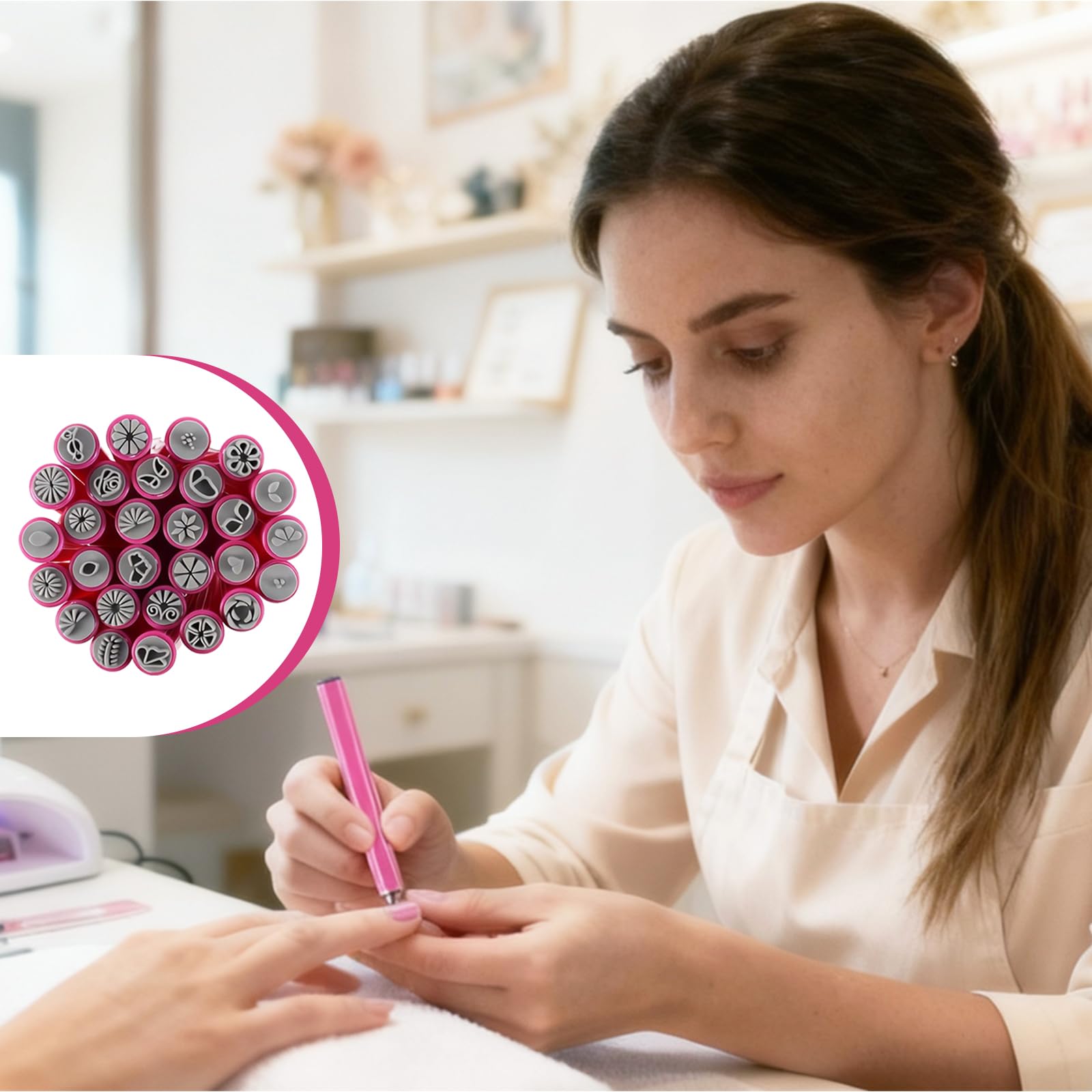 MervothixA nail stamp pen detailed tips for sharp transfers.