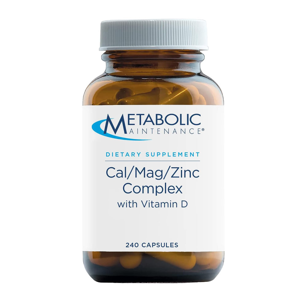 Bottle of Metabolic Maintenance Cal Mag Zinc Complex with Vitamin D-3 (240 capsules)