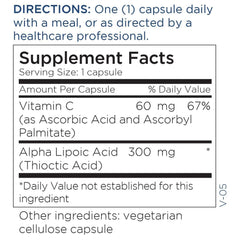 Graphic illustrating nerve and liver health antioxidant support