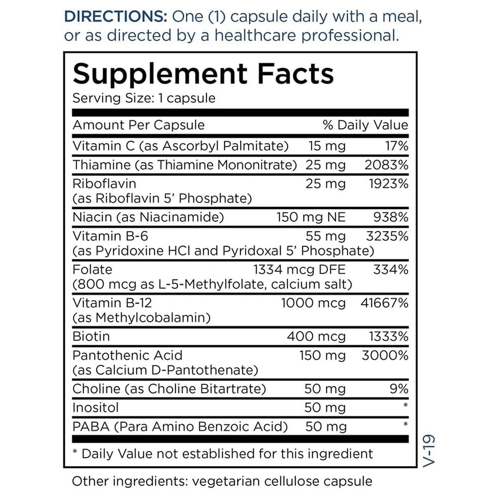 Metabolic Maintenance B-Complex held in hands for daily routine