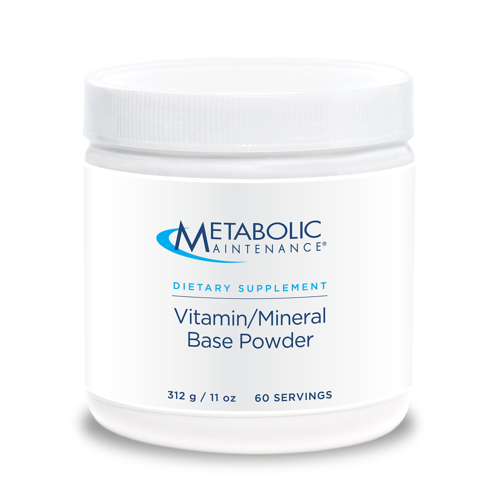 Front view of Metabolic Maintenance Vitamin Mineral Base Powder container
