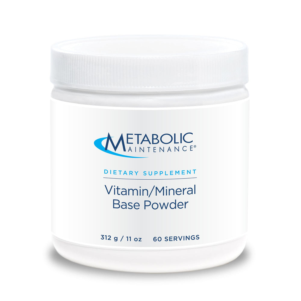 Front view of Metabolic Maintenance Vitamin Mineral Base Powder container