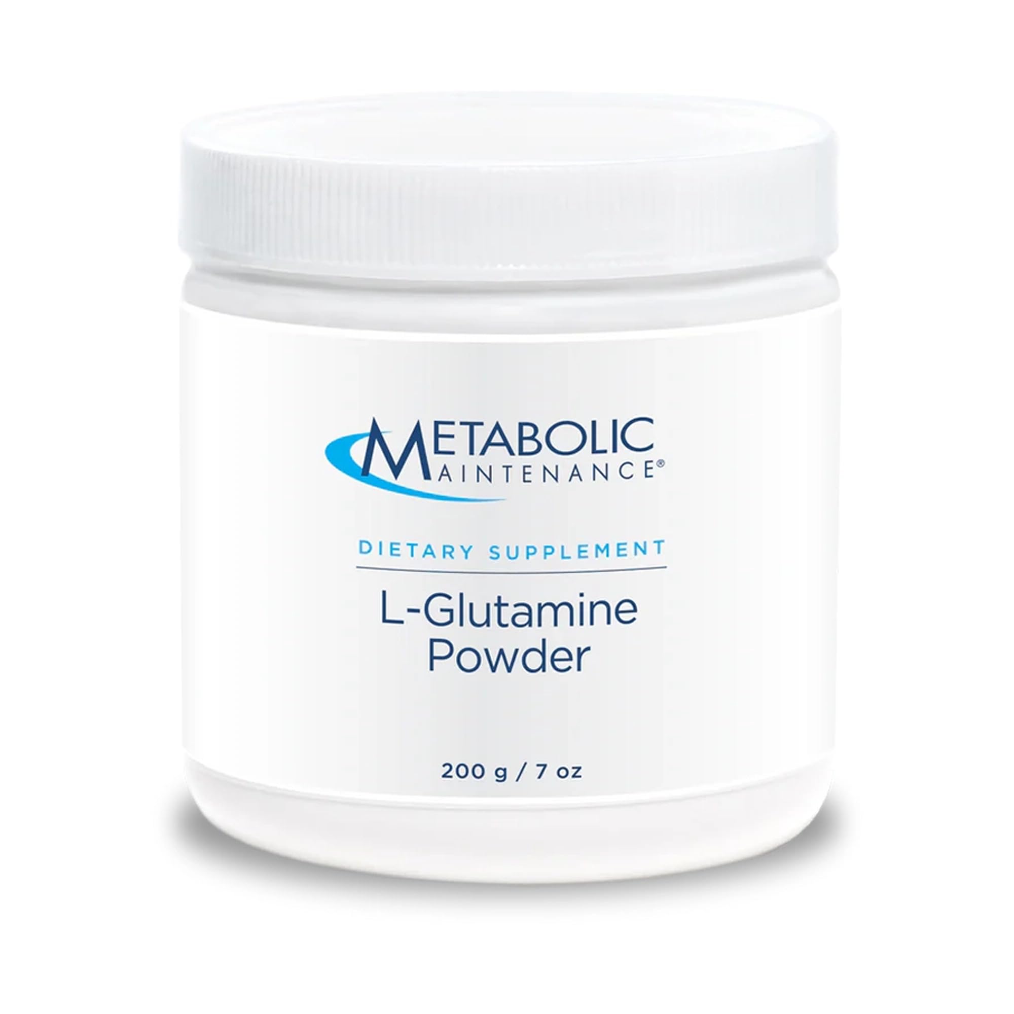 Metabolic Maintenance L-Glutamine powder bottle label showing 1000 mg per serving