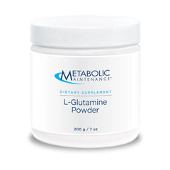 Metabolic Maintenance L-Glutamine powder bottle label showing 1000 mg per serving