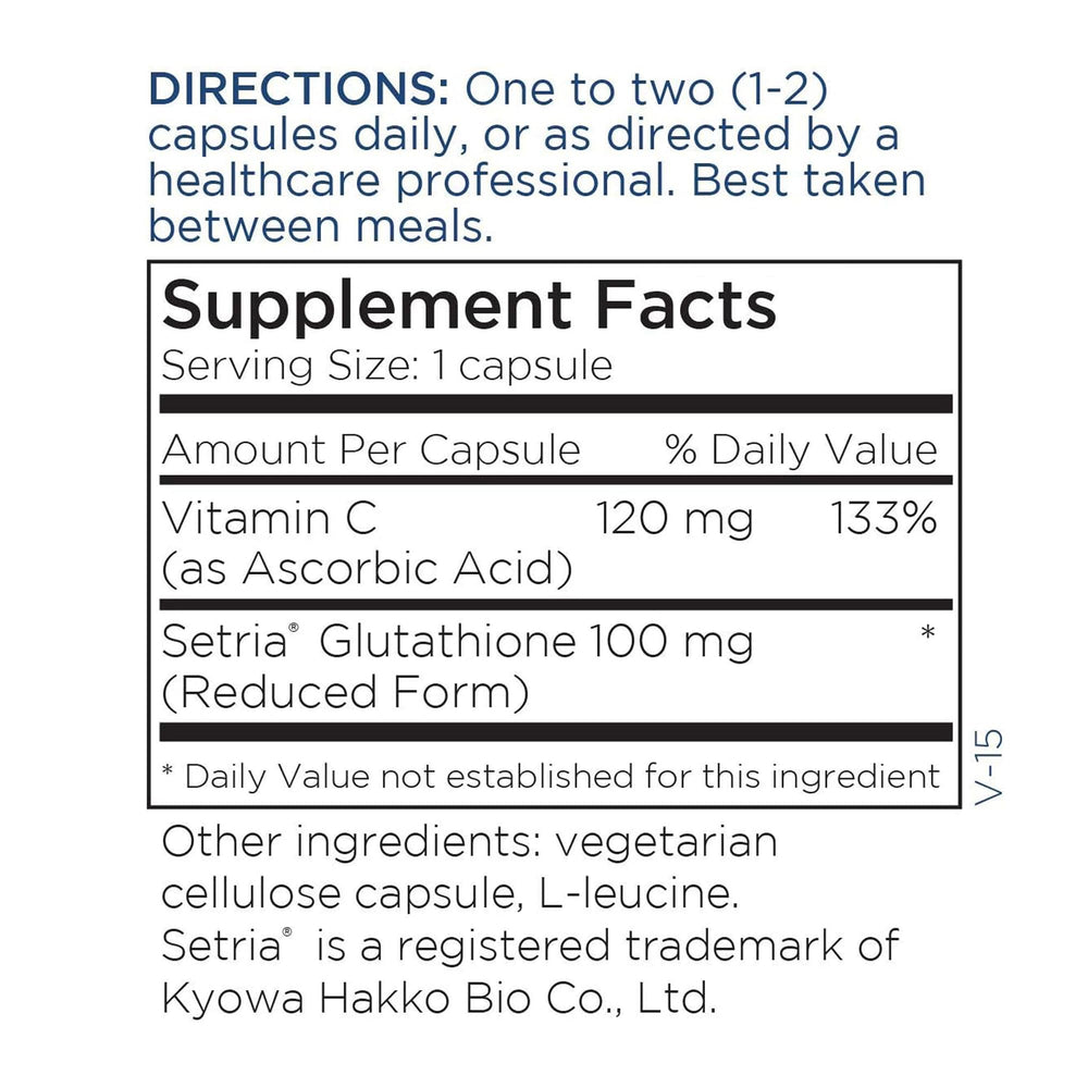 BPA-free amber glass bottle packaging for Metabolic Maintenance L-Glutathione