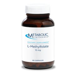 Bottle of Metabolic Maintenance L-Methylfolate 15 mg supplement