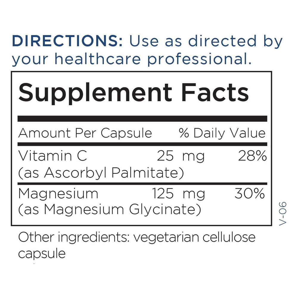 Nightstand scene with Metabolic Maintenance Magnesium Glycinate for daily heart and muscle support.