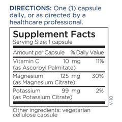 Person taking the supplement with water