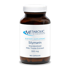 Metabolic Maintenance Silymarin 180 capsules bottle on white background