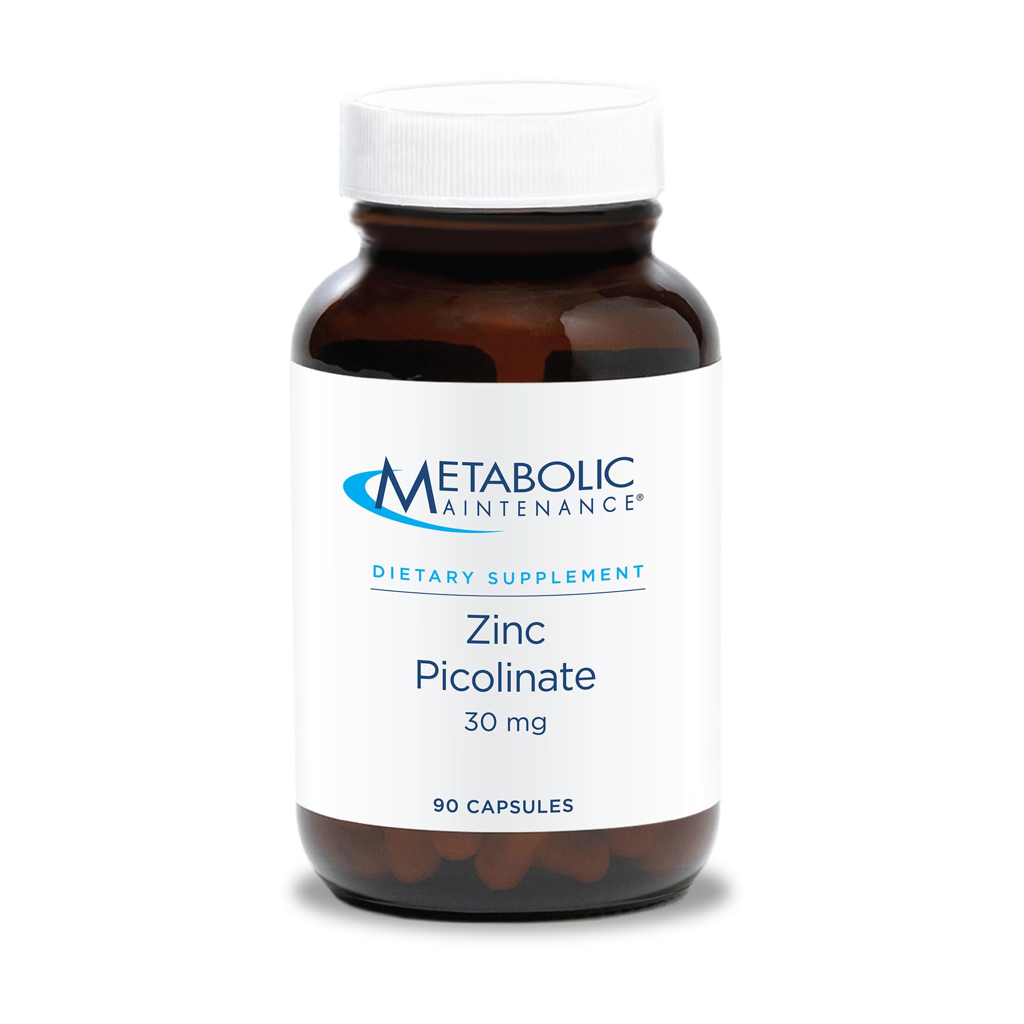 Metabolic Maintenance Zinc Picolinate bottle with 90 capsules