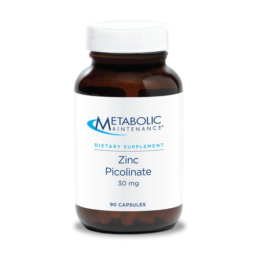 Metabolic Maintenance Zinc Picolinate bottle with 90 capsules