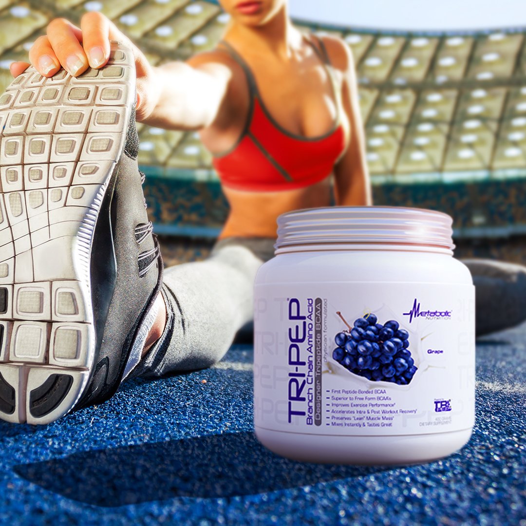 Packaging of Tri-Pep BCAA 2:1:1 peptide-bonded blend
