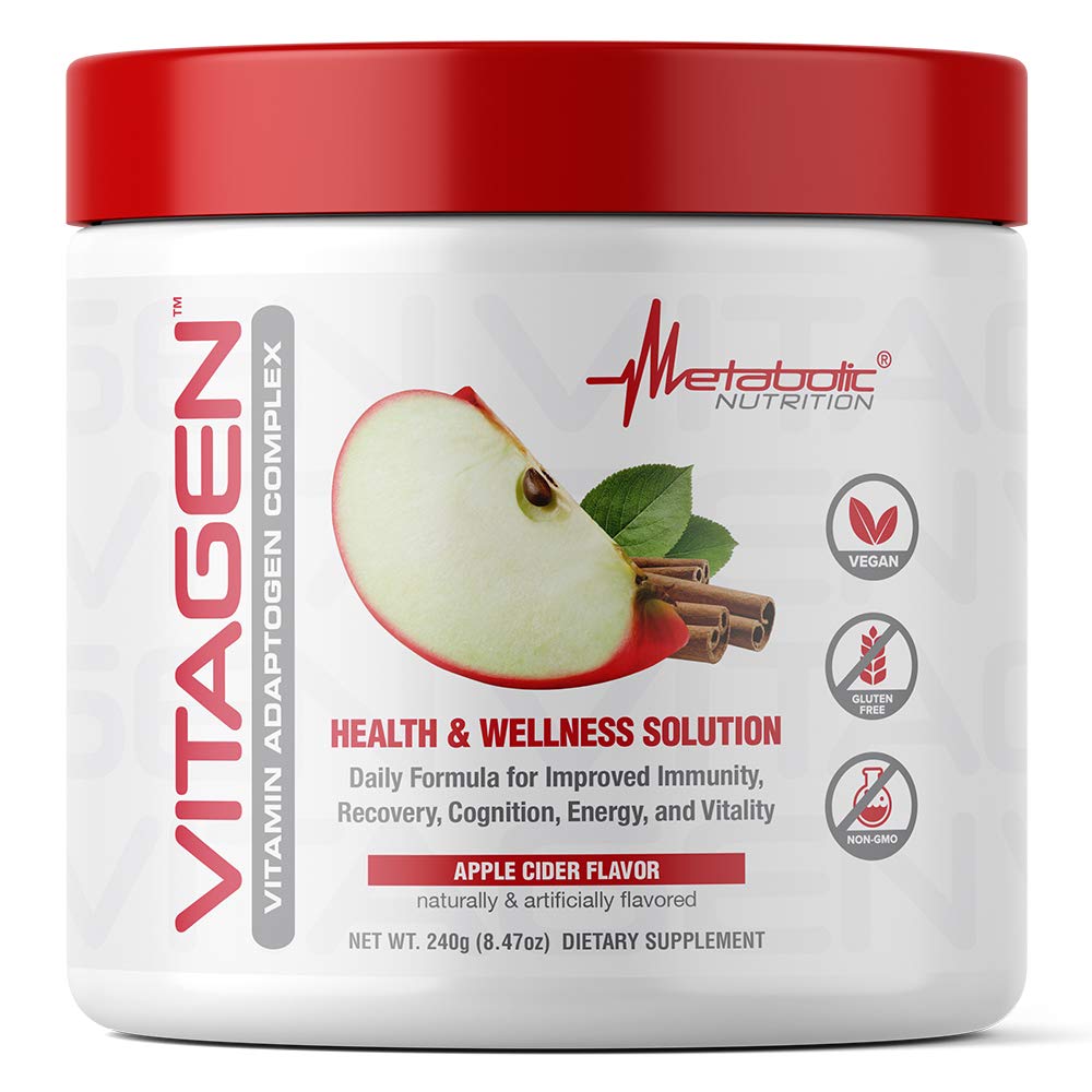 Vitagen Vitamin Adaptogen Complex 240 g bottle front view with Apple Cider