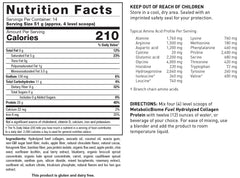 Collagen protein powder scoop for chocolate flavor