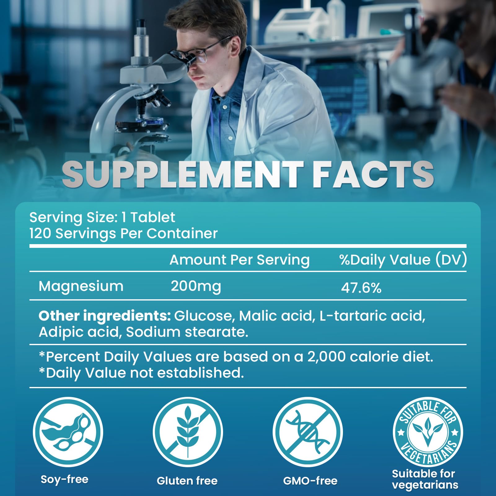 Hydrogen tablet showing metabolism and fat breakdown benefits
