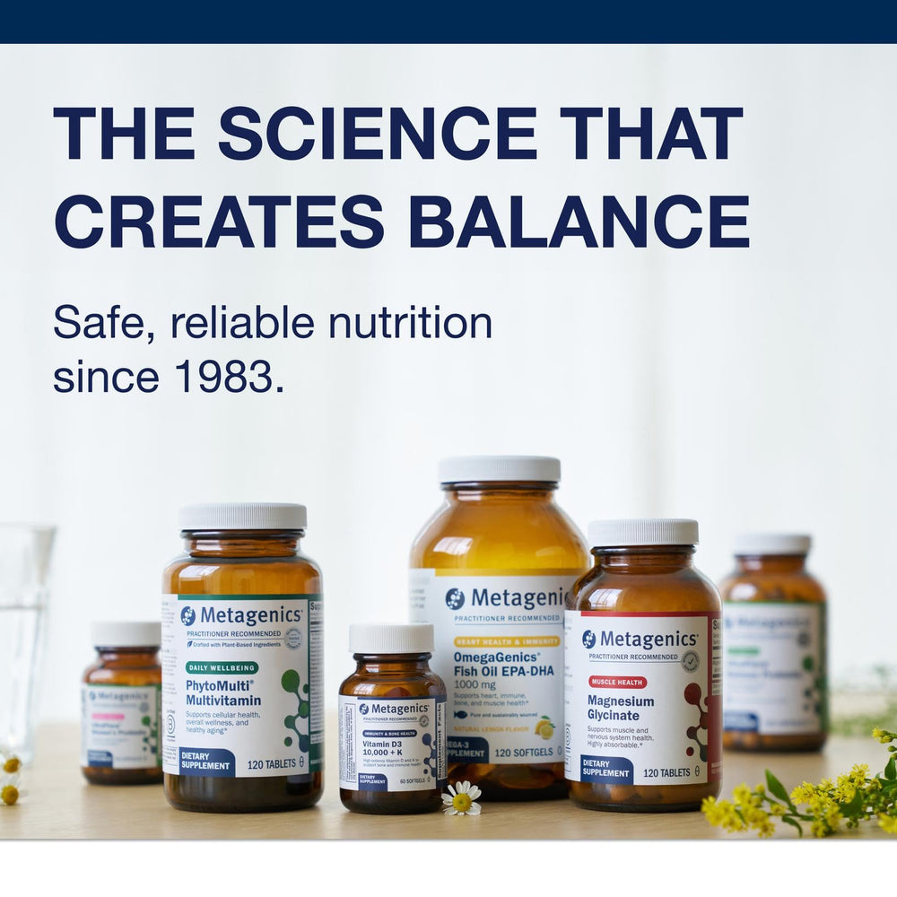 Vegetarian and gluten-free labeling for Metagenics vitamin B-complex