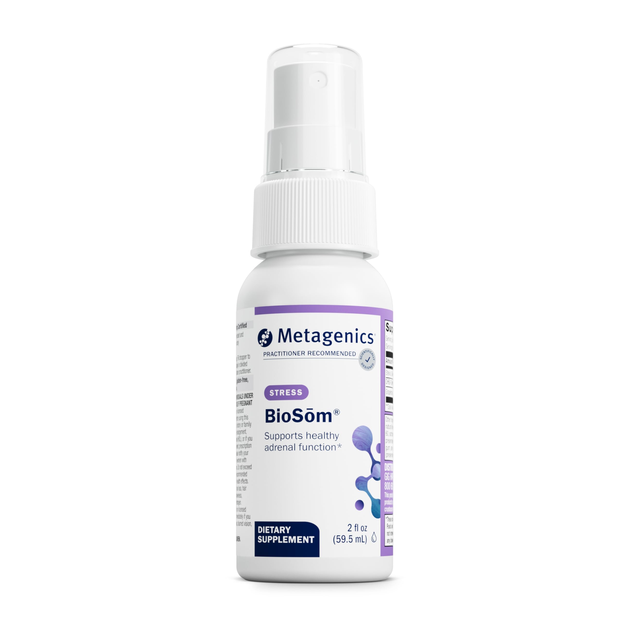 Metagenics BioSom Liposomal DHEA Spray bottle front view