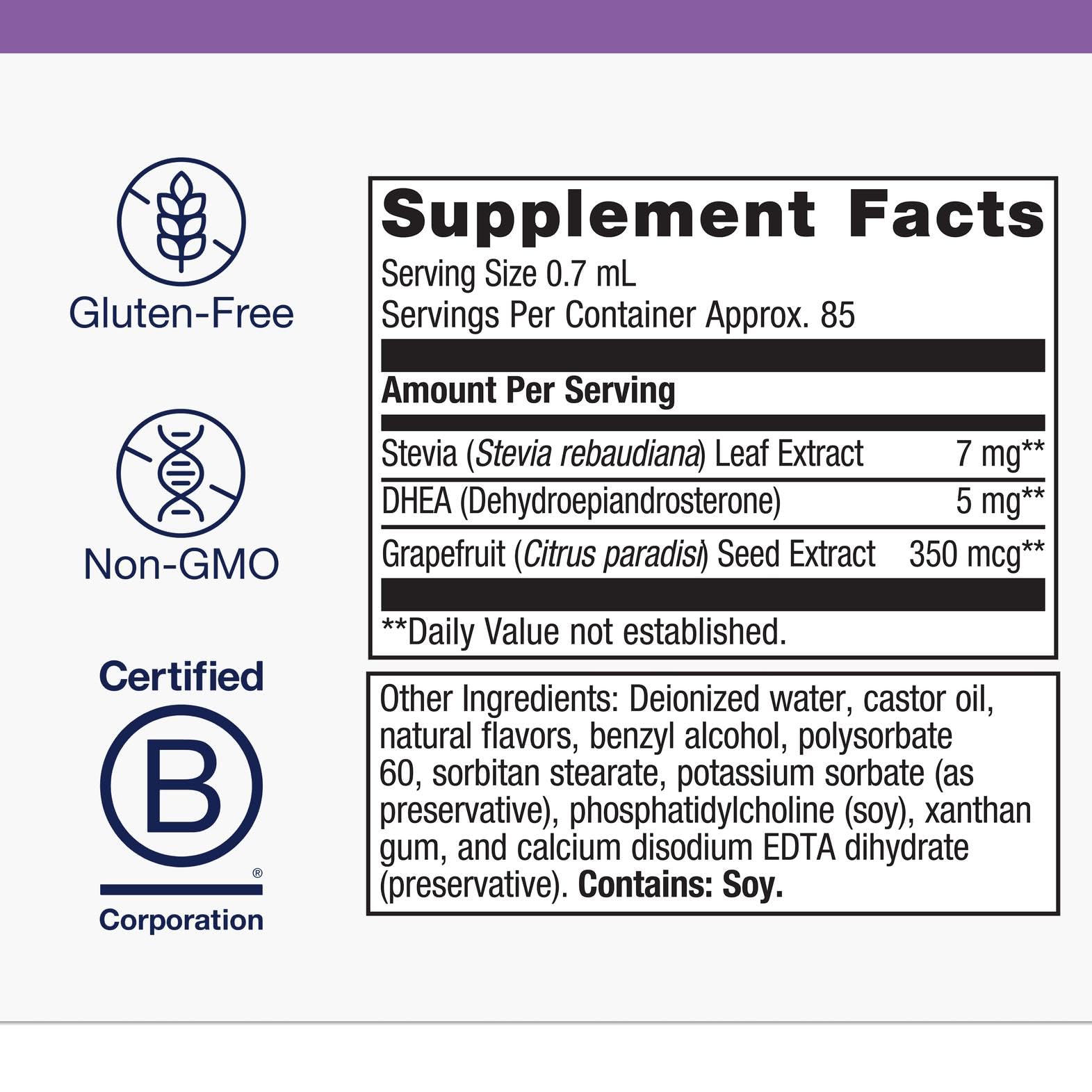 Close-up of Liposomal DHEA Spray nozzle dispensing