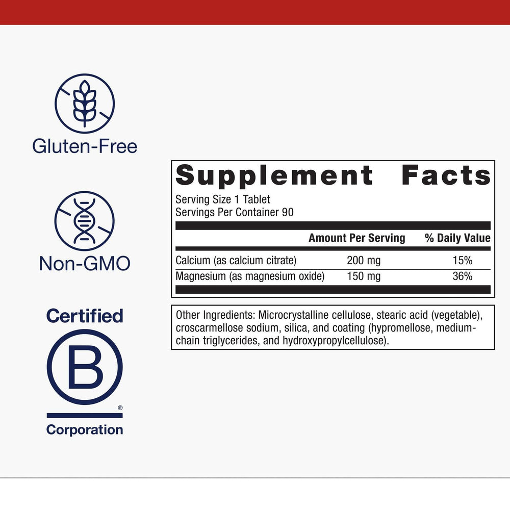Calcium and magnesium minerals icons representing bone health