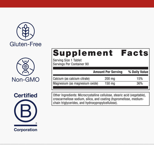 Calcium and magnesium minerals icons representing bone health