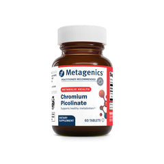 Front view of Metagenics Chromium Picolinate bottle - 60 tablets