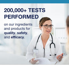 Metagenics Concentrated Ultra Prostagen third-party testing seal indicating purity and potency.